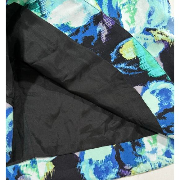 Eliza J Dress Floral Watercolor One Shoulder Size 4 (069) - Picture 6 of 12